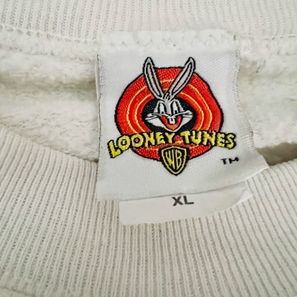 90’s Looney Tunes Tweety Bird Sweatshirt Size XL, fits L - Picture 2 of 5
